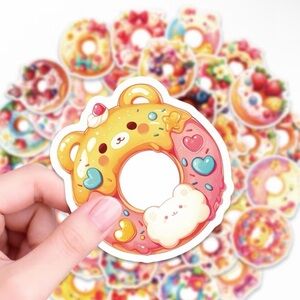 50 Cute Donut Bear Sticker